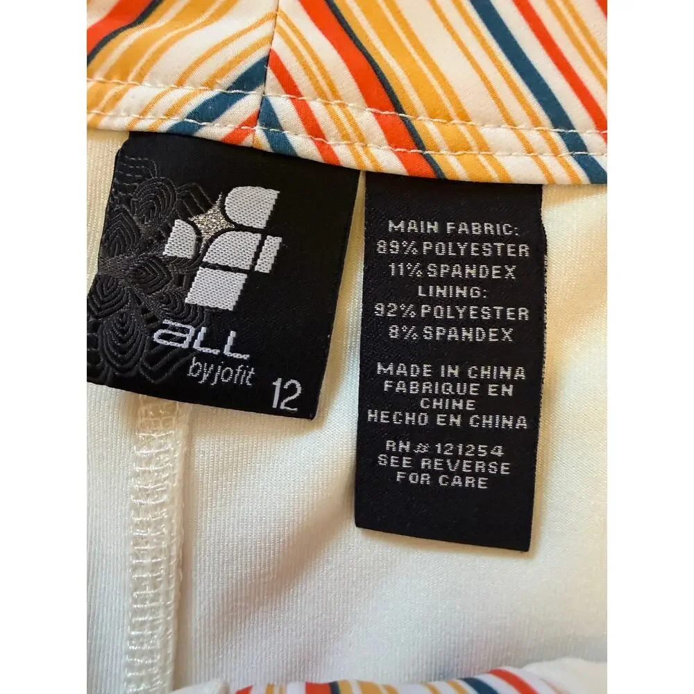 4 All by Joyfit Striped Skort Size 12